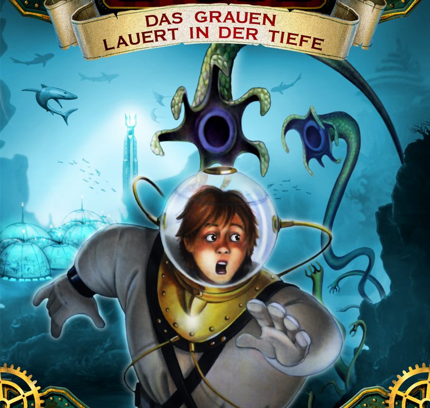 Undercover City - Band 1 Drei Kinder springen fröhlich in einem Wald, umgeben von Vögeln und grüner Natur.