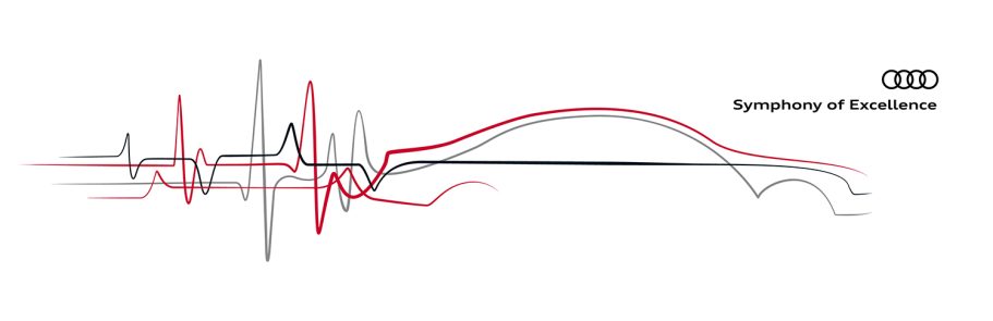 Schwarz-weiß und rote Kurven, die eine grafische Darstellung von Wellenformen zeigen.